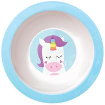 Pratinho fundo infantil bowl animal fun unicornio buba baby