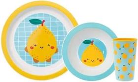 Pratinho Infantil Bowl Copo Para Bebê Buba Limão Pratinho Infantil Bowl Copo Para Bebê Buba Limão