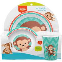 Pratinho Infantil Bowl Copo Para Bebê Buba Macaco