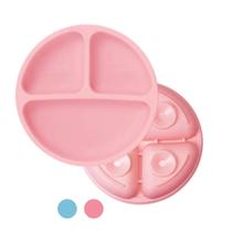 Pratinho Infantil De Silicone Antiderrapante Com Ventosa Alimentação Introdução Alimentar Redondo