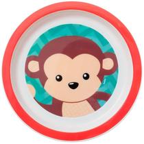 Pratinho Infantil Para Bebê Criança Animal Fun Macaco Buba