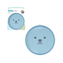 Pratinho Infantil Silicone Buba Gumy Azul com Ventosas