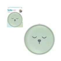 Pratinho Infantil Silicone Buba Gumy Verde com Ventosas