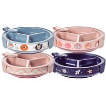 Pratinho Térmico com Ventosa e 3 Divisórias com Travas Laterais Plasútil