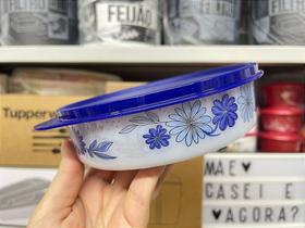 Pratinho Tupperware 500 ml Aquarela Azul para Servir