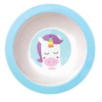 Pratinho Unicornio Infantil Divertido Para Bebe E Crianca Bowl Plastico - Buba