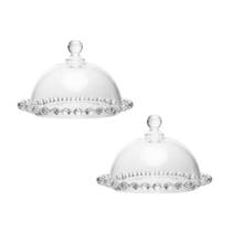 Pratinhos De Cristal Modelo Pearl 14cm Docinhos - 2 Peças