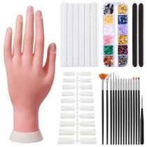 Pratique Hand Deciniee para unhas de acrílico com 100 pontas de unhas