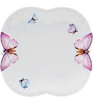 Prato 19cm Avulso Para Sobremesa De Borboletas De Porcelana Wolff