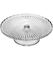 Prato 28,5x7,7cm Para Bolo Com Pé De Vidro Bangkok