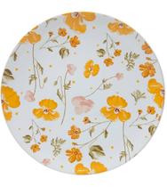 Prato 28cm Avulso Raso Doce Encanto Amarelo Cerâmica