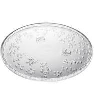 Prato 29,5cm X 29,5cm X 2cm Para Bolo New Butterfly Cristal Ecológico