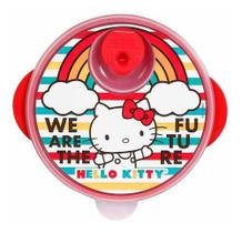 Prato 3 Divisões E Tampa E Valvula P/ Microondas Hello Kitty