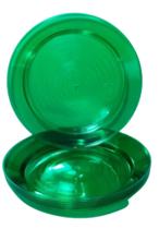 Prato acrilico 15cm verde escuro c/10un.