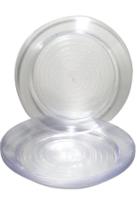 Prato acrilico 22cm cristal c/10un. Prato acrilico 22cm cristal c/10un.