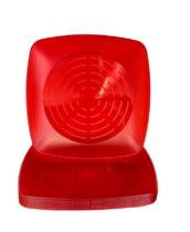 Prato Acrílico Quadrado Resistente 15cm Vermelho Tr - 10 un