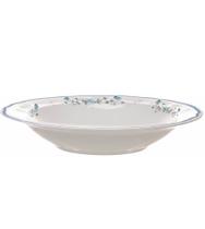 Prato Avulso 21cm Fundo Florescer Azul Cerâmica