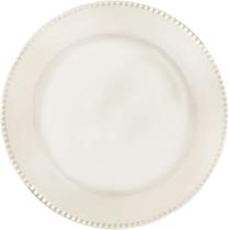 Prato Avulso 24,3cm Raso Cerâmica Corona Perla Branca