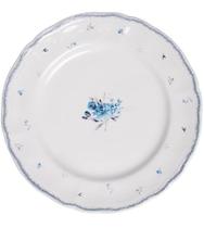 Prato Avulso 27cm Raso Florescer Azul Cerâmica