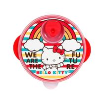 Prato Baby Go Hello Kitty Com Tampa e Divisorias 1 Unidade