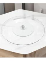 Prato Bailarina Centro de Mesa Vidro Giratório Multiuso 30Cm