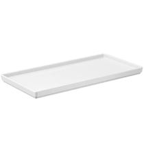 Prato Bandeja Decorativa 27x13cm Branco Uno Coza Plástica Servir Alimentos Prato Bandeja Decorativa 27x13cm Branco Uno Coza Plástica Servir Alimentos
