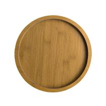 Prato Bandeja em MDF Madeira Redondo Para Cozinha 29,5CM Prato Bandeja em MDF Madeira Redondo Para Cozinha 29,5CM