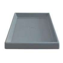 Prato Base Grande Quadrado Vaso Planta Em Polietileno 50 Cm