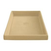 Prato Base Grande Quadrado Vaso Planta Em Polietileno 50 Cm