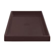 Prato Base Grande Quadrado Vaso Planta Em Polietileno 50 Cm
