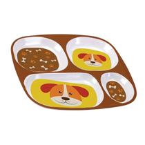 Prato Bebe Infantil Com Divisória Introdução Alimentar Pratinho Personagens Alimentação