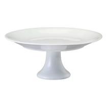Prato Bolo 214 Com Base 30 Linha Couvert Branco Porcelana Schmidt
