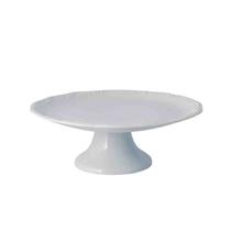 Prato Bolo com Base 27 cm Pomerode Branco Porcelana Schmidt