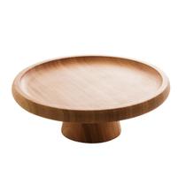 Prato Bolo com Pé Bambu Verona 18 cm x 7 cm Prato Bolo com Pé Bambu Verona 18 cm x 7 cm