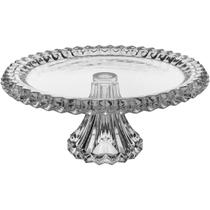 PRATO BOLO COM PÉ HOME&CO ECO CRYSTAL 14x32x32cm TRANSPARENTE BOLEIRA