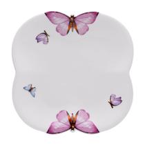Prato Borboleta Porcelana Sobremesa 19Cm