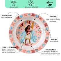 Prato Bowl 450 ml Infantil Temático Moana Princesas Disney BabyGo