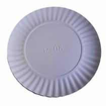 Prato Branco 30cm Com 100 Un Nr.08