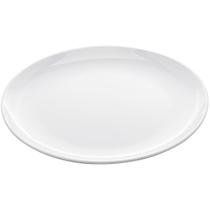 Prato Branco de Melamina Raso Milão Lyor 25,5cm para Refeição Liso Redondo Avulso Cozinha