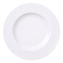 Prato Branco de Sobremesa em Porcelana 21cm Tramontina Ingrid Avulso Mesa Posta Prato Branco de Sobremesa em Porcelana 21cm Tramontina Ingrid Avulso Mesa Posta
