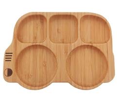 Prato Bus Mimo BM23189 Bambu Marrom com Ventosa