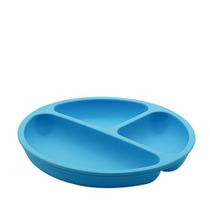 Prato c/ 3 div mimi azul 20 cm silicone