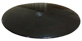 Prato Centro Mesa Giratório Vidro 8Mm Temperado 50Cm Fumê Prato Centro Mesa Giratório Vidro 8Mm Temperado 50Cm Fumê