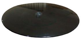 Prato Centro Mesa Giratório Vidro 8Mm Temperado 50Cm Fumê Prato Centro Mesa Giratório Vidro 8Mm Temperado 50Cm Fumê