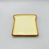 Prato cerâmica Pão de forma Breakfast 2x17x19cm - FL Prato cerâmica Pão de forma Breakfast 2x17x19cm - FL