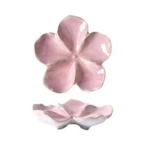 Prato Cerâmico Em Forma De Pétala Multicolorido, Luxuoso, Para Salada, Vegetais E Frutas, Utensílios