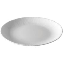 Prato Coconut Bormioli Rocco 2x21x21cm Vidro Temperado Branco 6pçs para Servir na Mesa Posta e Cozinha
