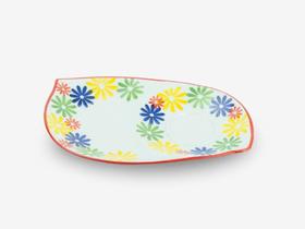 Prato com Base para Caneca 29cm - Dec. Flor do Campo