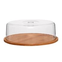 Prato Com Cúpula Em Bambu Ecokitchen 27,5x9cm Mimo Style