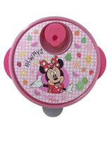 Prato Com Divisões E Tampa Microondas Disney Baby Minnie